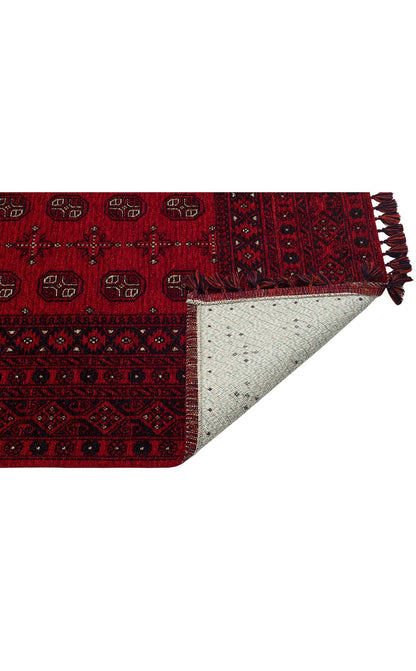 BUHARI BHR 04 Kırmızı halı - 120x180, 80x300, 200x300, 80x150 ölçü seçenekleri