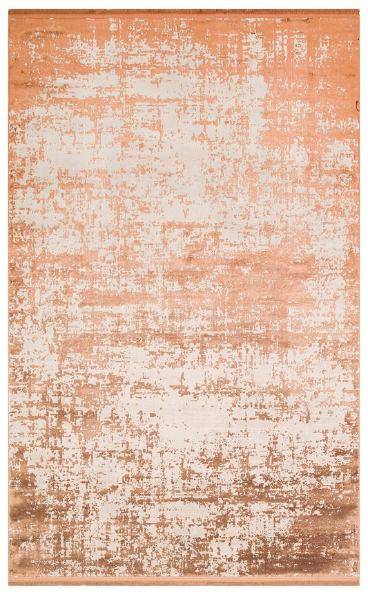 Eko Halı CORDOBA NEW DB 01 Terracotta Parlak Yüksek Alçak Dokulu Modern Makine Halısı