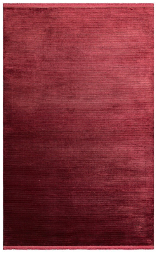 Eko Halı CORDOBA NEW DB PLAIN Bordo Parlak Yüksek Alçak Dokulu Modern Makine Halısı