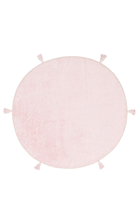 Eko Halı COTTON BOON CBN PLAIN Pudra Yıkanabilir Kaymaz Tabanlı Naturel Pamuk Bebek Halısı