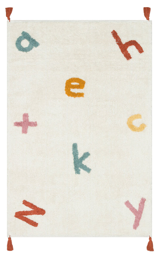Eko Halı COTTON BOON XW CBN 05 Çok Renkli Yıkanabilir Kaymaz Tabanlı Naturel Pamuk Bebek Halısı