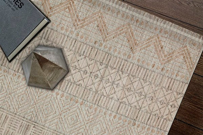 COZY CZY 02 Gri Bej halı - Saçak kenar bitimli (görünüm 7)