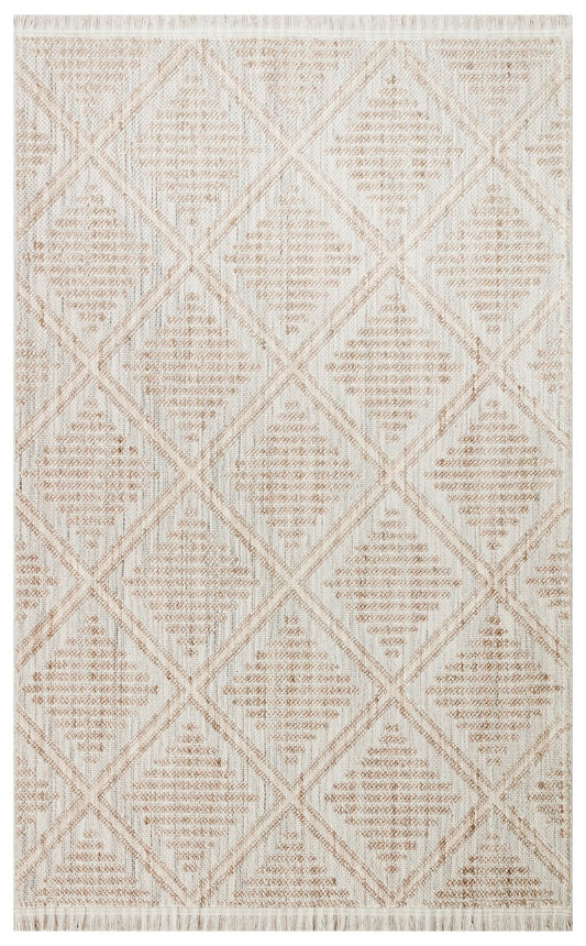 Eko Halı COZY CZY 03 Gri Bej Hav Toz Vermez Modern Örgü Dokuma Makine Halısı