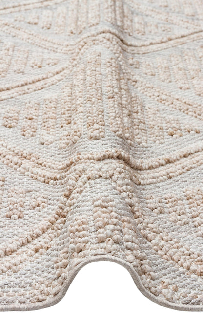 COZY CZY 03 Gri Bej halı - Polyester malzemeden üretilmiş
