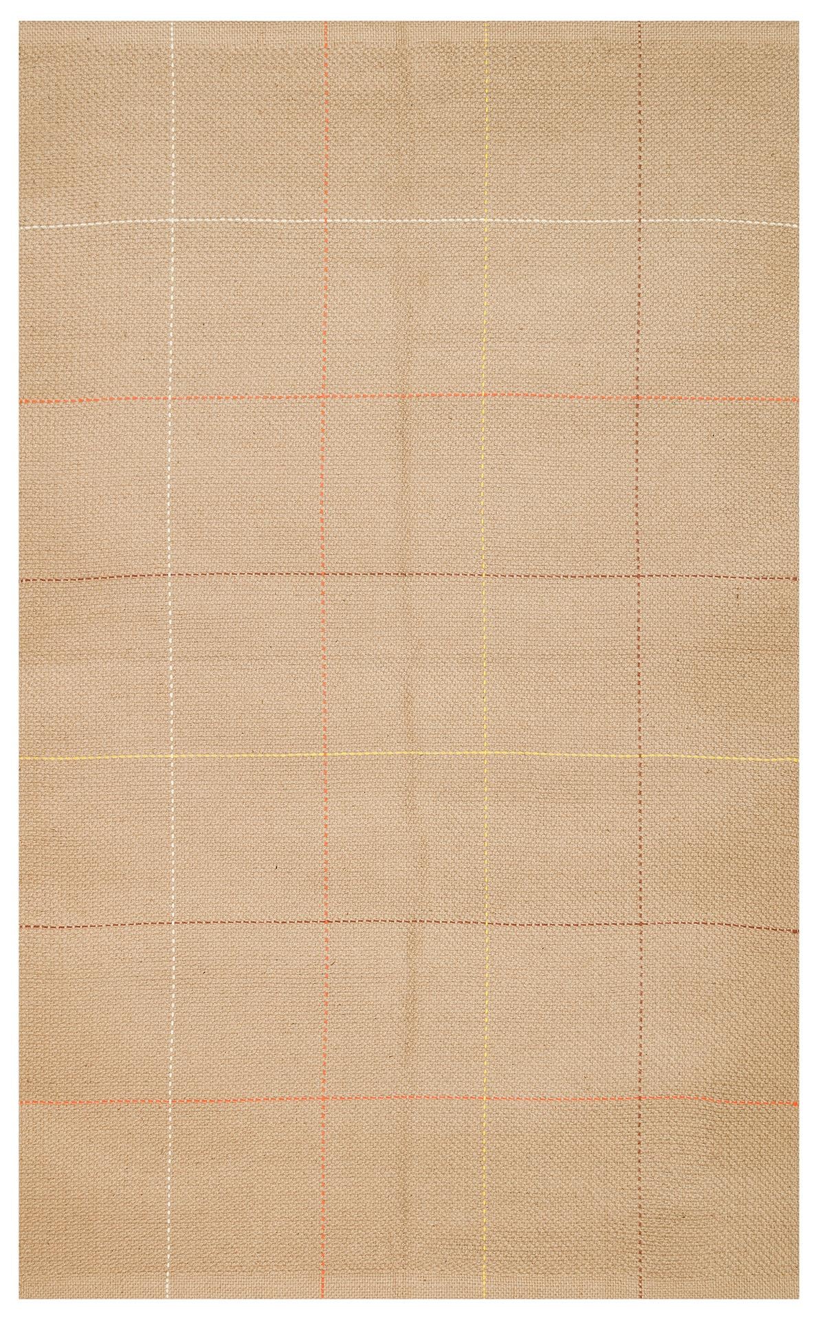 Eko Halı DELHİ DLH 01 Çok Renkli Jüt ve Pamuk ile Üretilen Çift Taraflı Modern Kilim