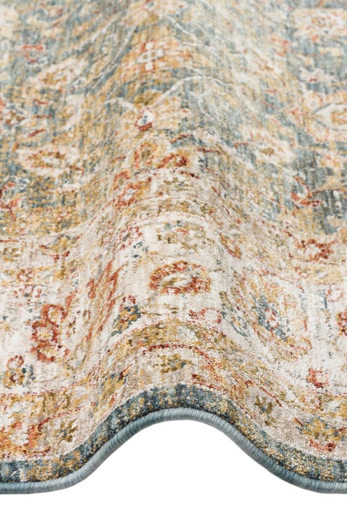 EFES 01 Mavi halı - Polyester malzemeden üretilmiş