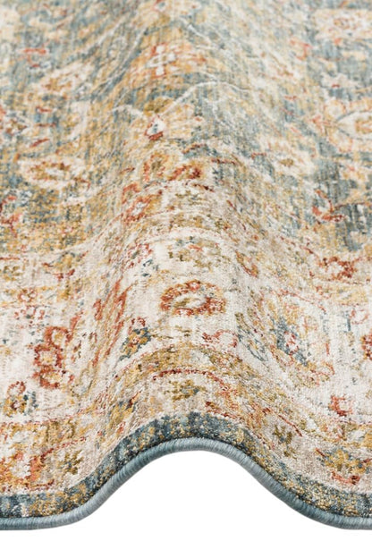 EFES 01 Mavi halı - Polyester malzemeden üretilmiş