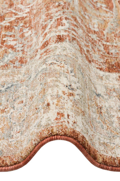 EFES 05 Terracotta halı - Polyester malzemeden üretilmiş