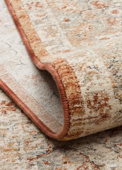 EFES 05 Terracotta halı - Saçak kenar bitimli