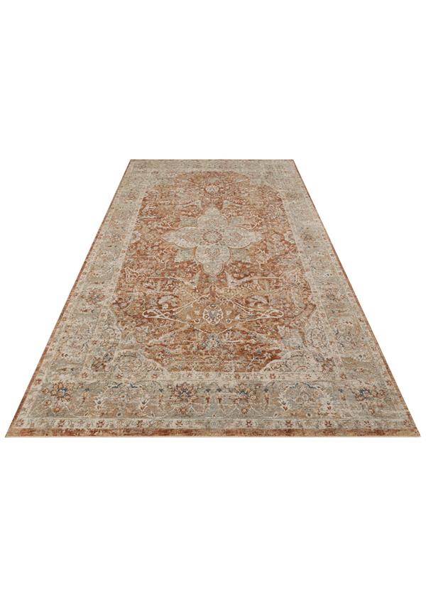 EFES 05 Terracotta halı - Saçak kenar bitimli (görünüm 7)