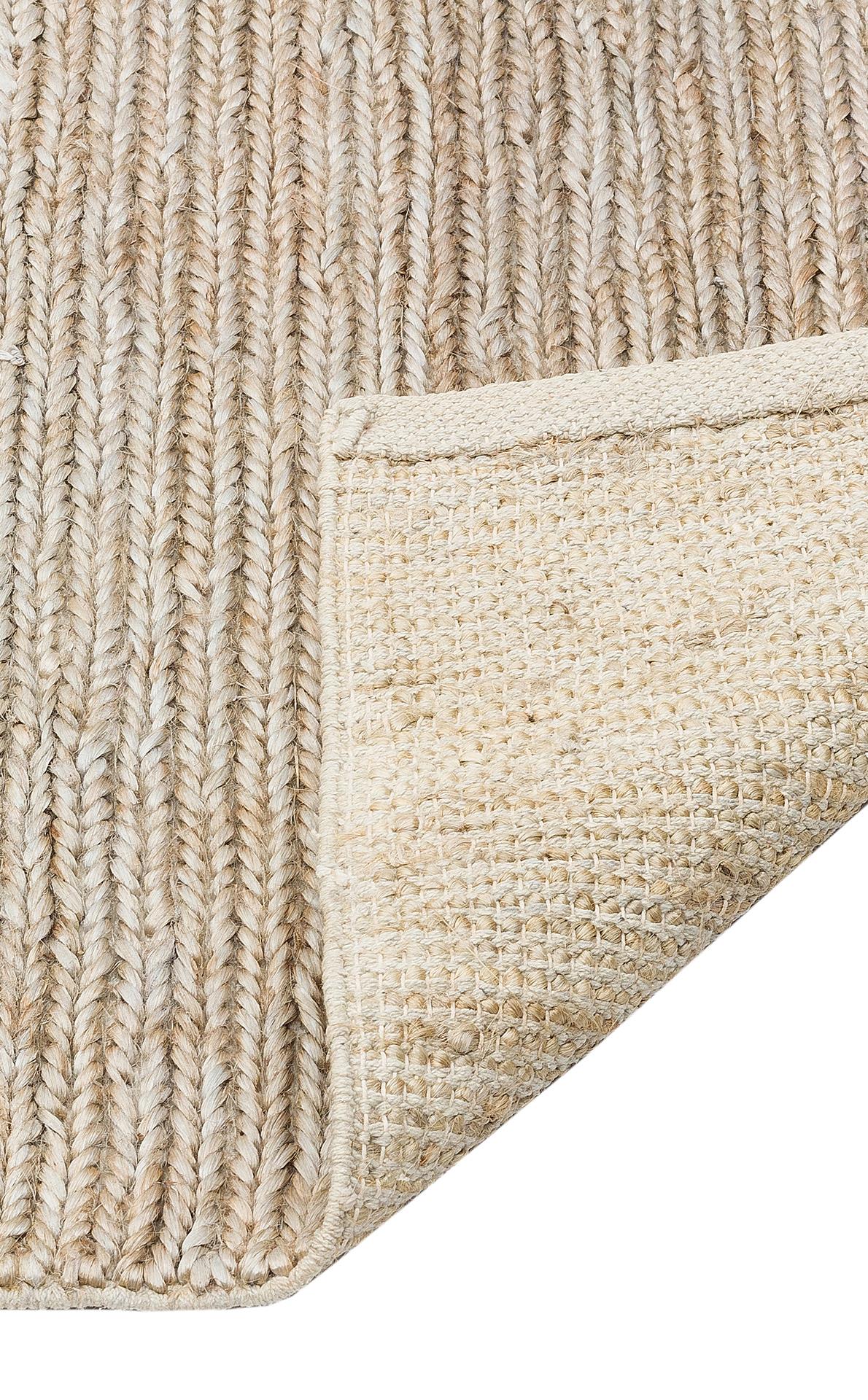 FINE CHOTI FINE Koyu Naturel halı - Katlama kenar bitimli