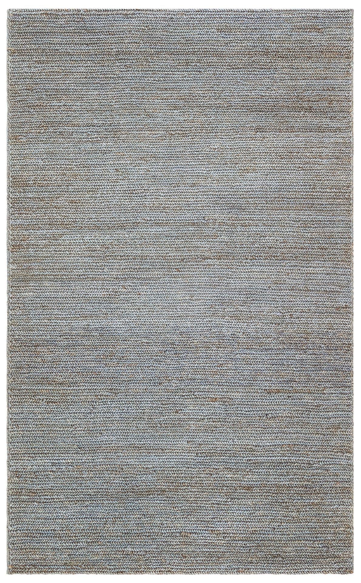 Eko Halı FINE CHOTI FINE SLATE Mavi El Dokuma Naturel Jüt Hasır Halı