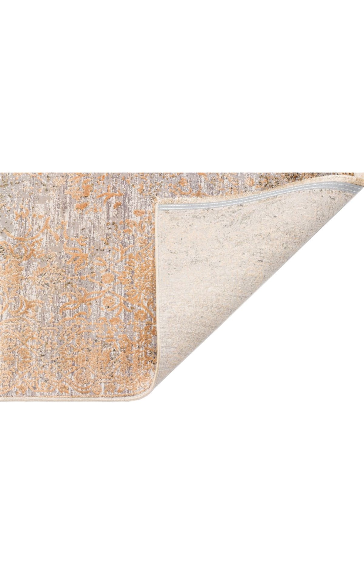 FRESCO DYED FSD 01 Koyu Altın halı - Saçak kenar bitimli