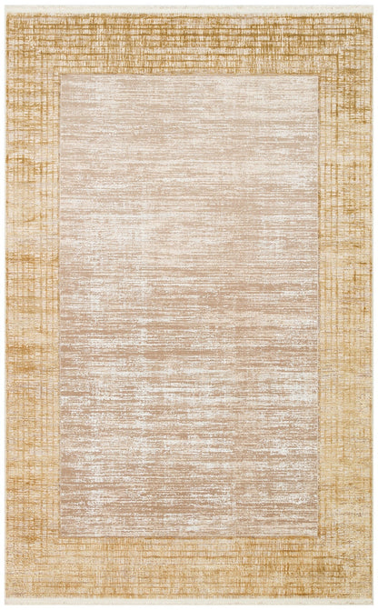 Eko Halı FRESCO DYED FSD 02 Bej Altın Overdyed Yüksek Alçak Dokulu Özel Işıltılı Yüksek Kaliteli Sık Dokuma Modern Salon Halısı