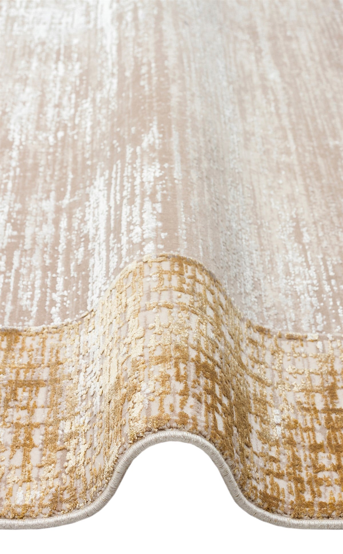 FRESCO DYED FSD 02 Bej Altın halı - Bambu Viskonu ve Akrilik malzemeden üretilmiş