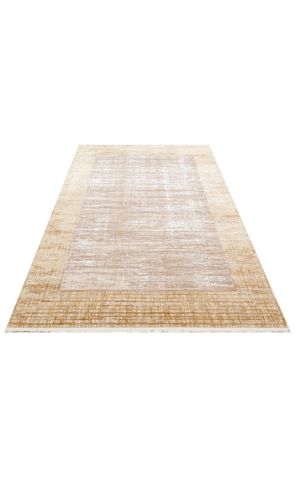 FRESCO DYED FSD 02 Bej Altın halı - Saçak kenar bitimli (görünüm 7)