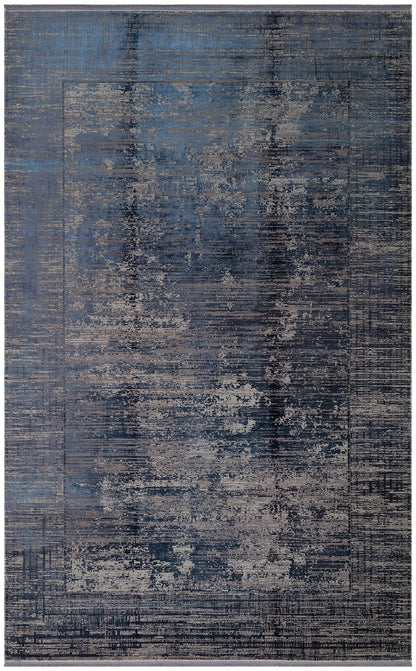 Eko Halı FRESCO DYED FSD 02 Lacivert Overdyed Yüksek Alçak Dokulu Özel Işıltılı Yüksek Kaliteli Sık Dokuma Modern Salon Halısı