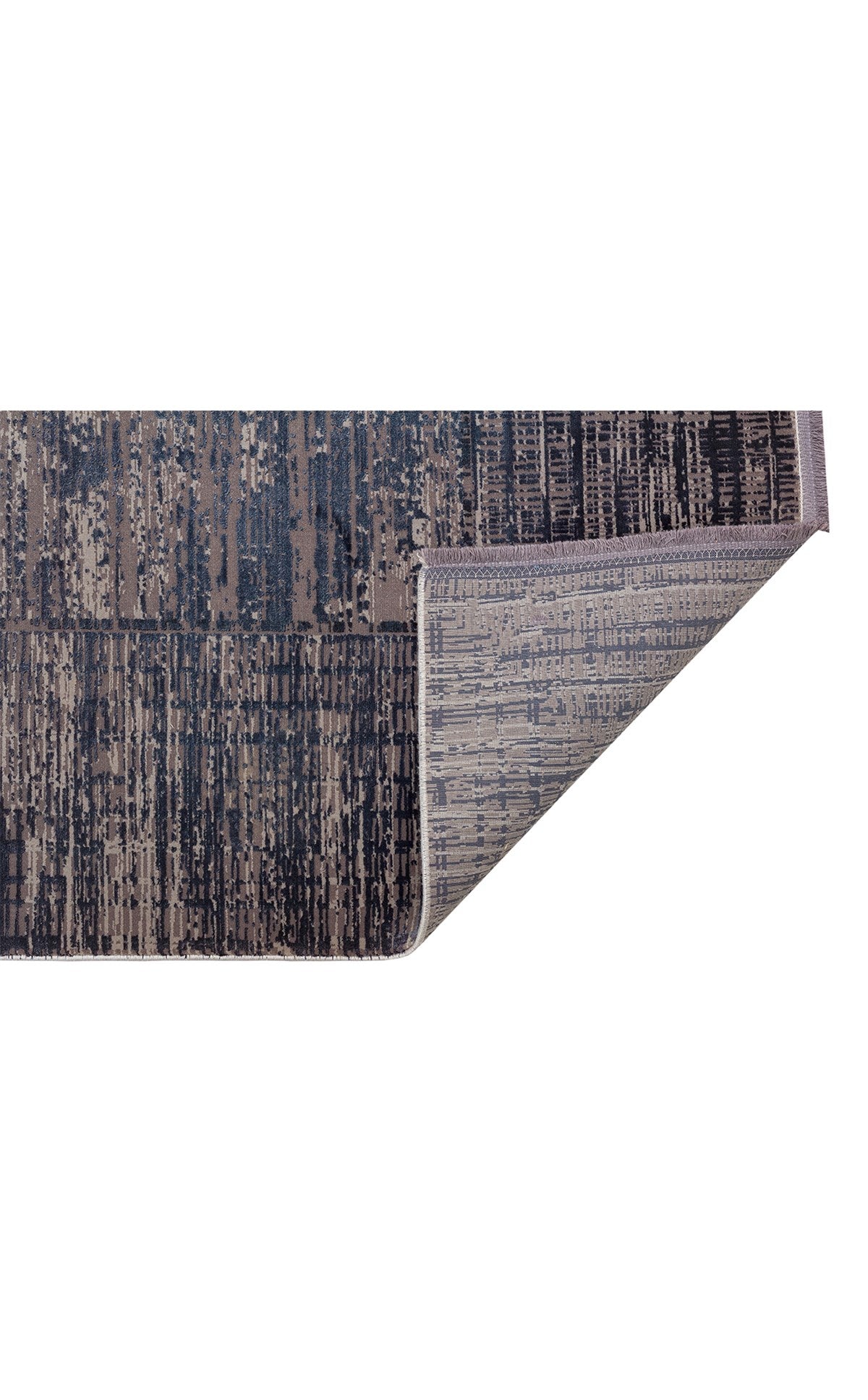 FRESCO DYED FSD 02 Lacivert halı - Saçak kenar bitimli