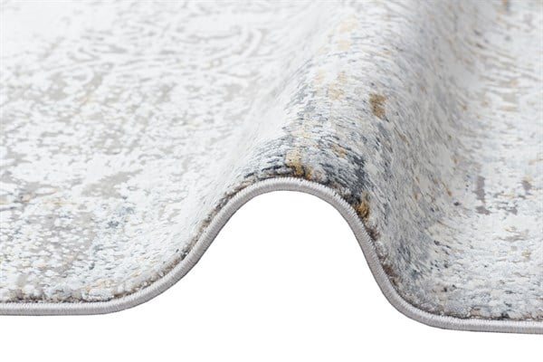 FRESCO FS 03 Gri Lacivert halı - Viskon ve Akrilik malzemeden üretilmiş