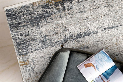 FRESCO FS 03 Gri Lacivert halı - 80x150 ölçü seçenekleri