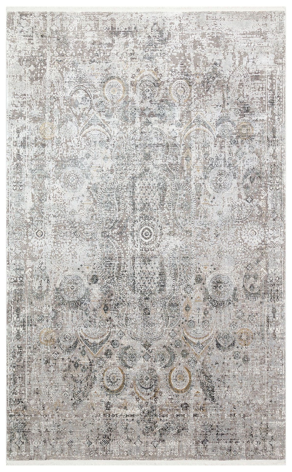 Eko Halı FRESCO FS 09 Krem Gri Yüksek Alçak Dokulu Özel Işıltılı Yüksek Kaliteli Sık Dokuma Modern Salon Halısı