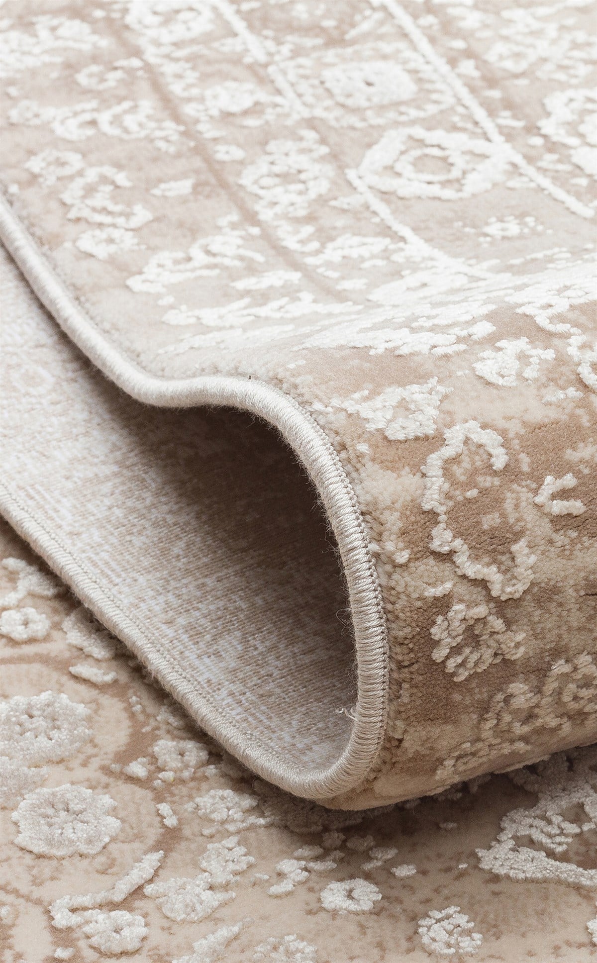 FRESCO FS 31 Krem Fildişi halı - Saçak kenar bitimli
