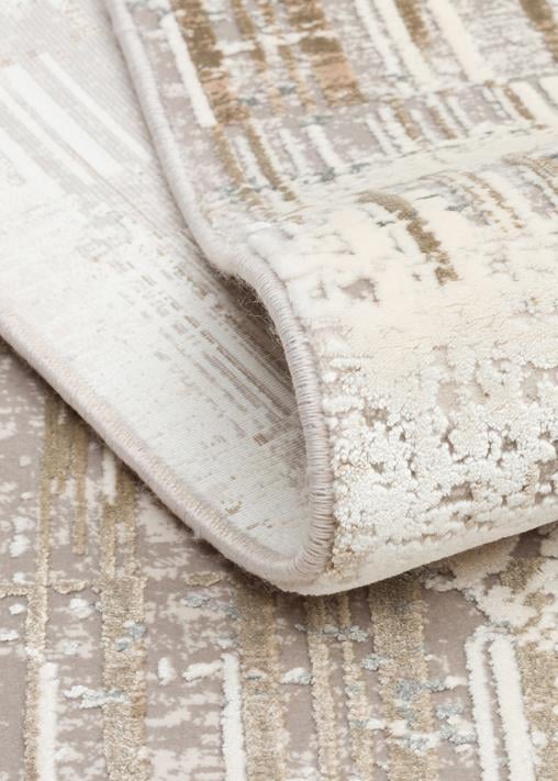 FRESCO FS 36 Krem Bej halı - Saçak kenar bitimli
