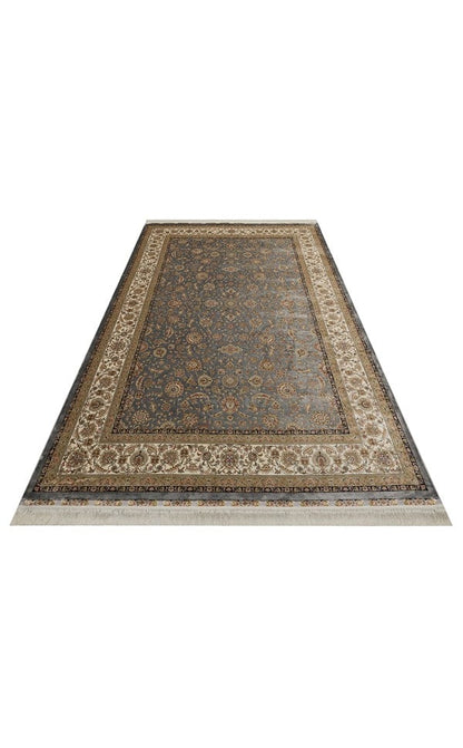 ISFAHAN ISF 03 Gri Krem halı - Saçak kenar bitimli (görünüm 7)