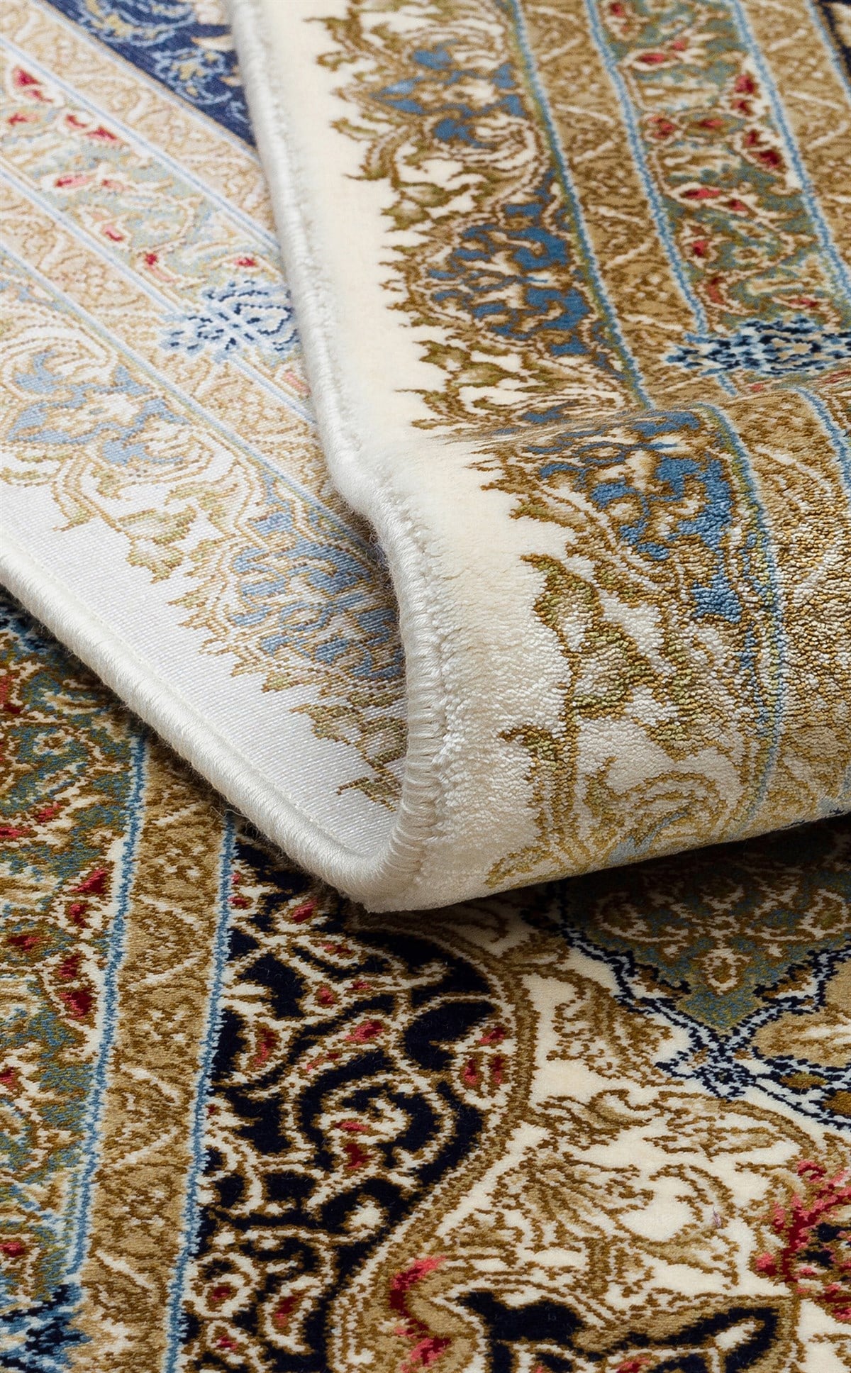 ISFAHAN ISF 04 Krem halı - Saçak kenar bitimli