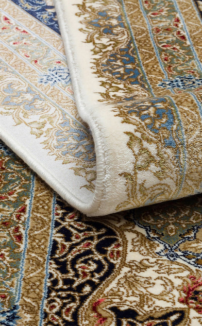 ISFAHAN ISF 04 Krem halı - Saçak kenar bitimli