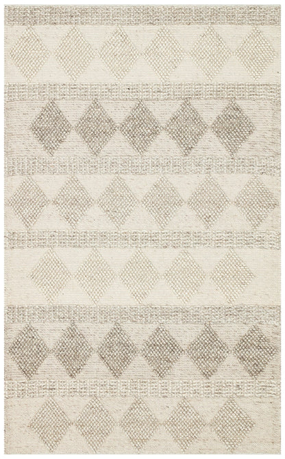 Eko Halı JADE JD 01 Naturel Kazak Örgü Desenli El Dokuma Örgü Halı