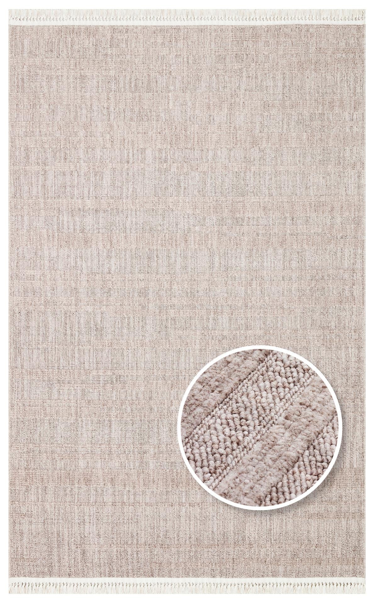 Eko Halı JOY 01 Gri Hav Toz Vermeyen Yumuşak dokulu Modern Makine Halısı