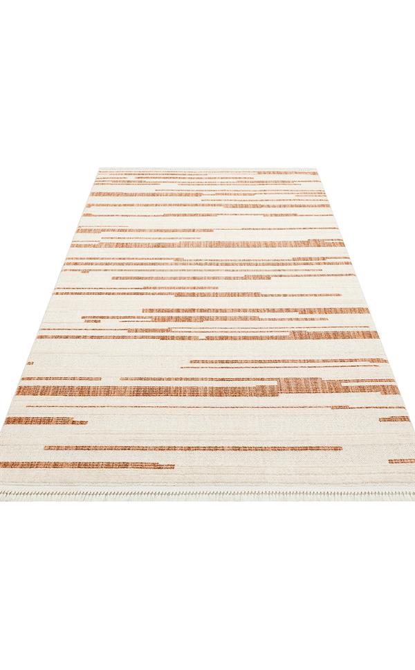 JOY 01 Terracotta halı - Polyester malzemeden üretilmiş (görünüm 6)