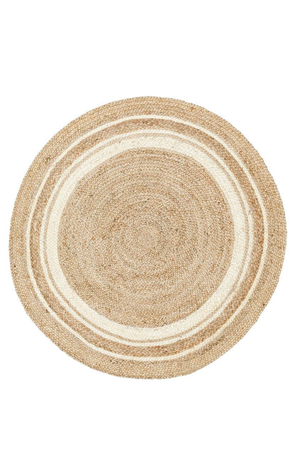 Eko Halı JUNO ECH 01R Naturel Beyaz El Dokuma Naturel Jüt Hasır Halı