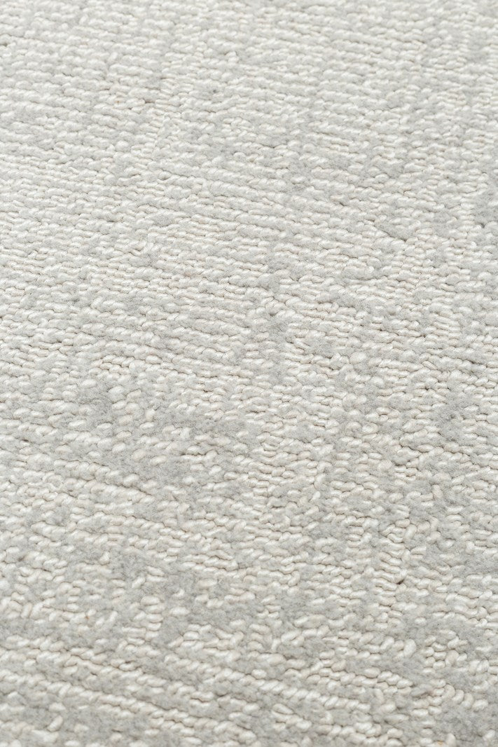 KALAHARI KLH PLAIN Gümüş halı - Polyester malzemeden üretilmiş