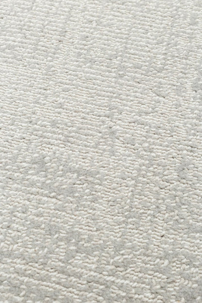 KALAHARI KLH PLAIN Gümüş halı - Polyester malzemeden üretilmiş