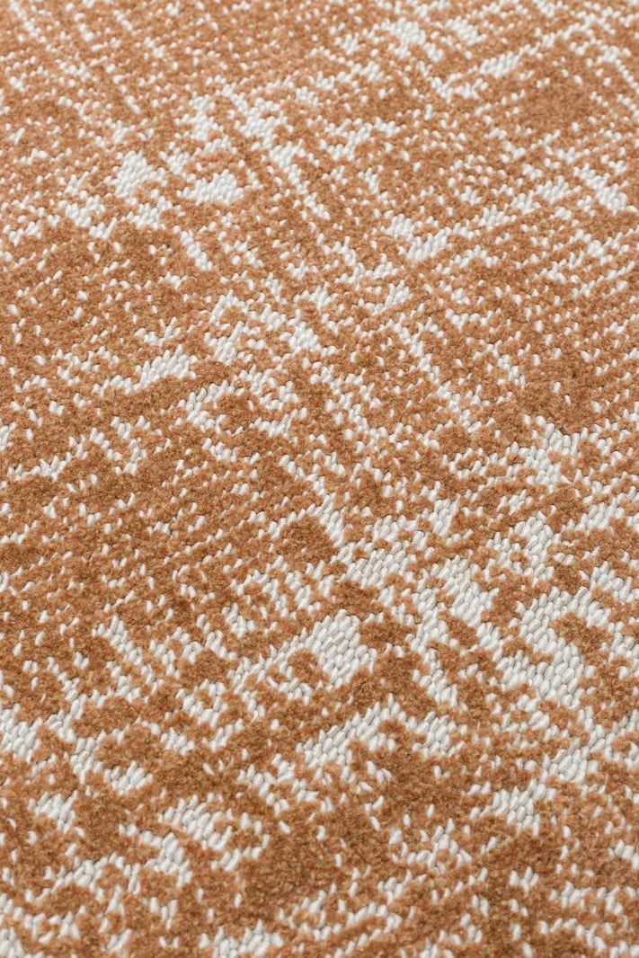 KALAHARI KLH PLAIN Terracotta halı - Polyester malzemeden üretilmiş