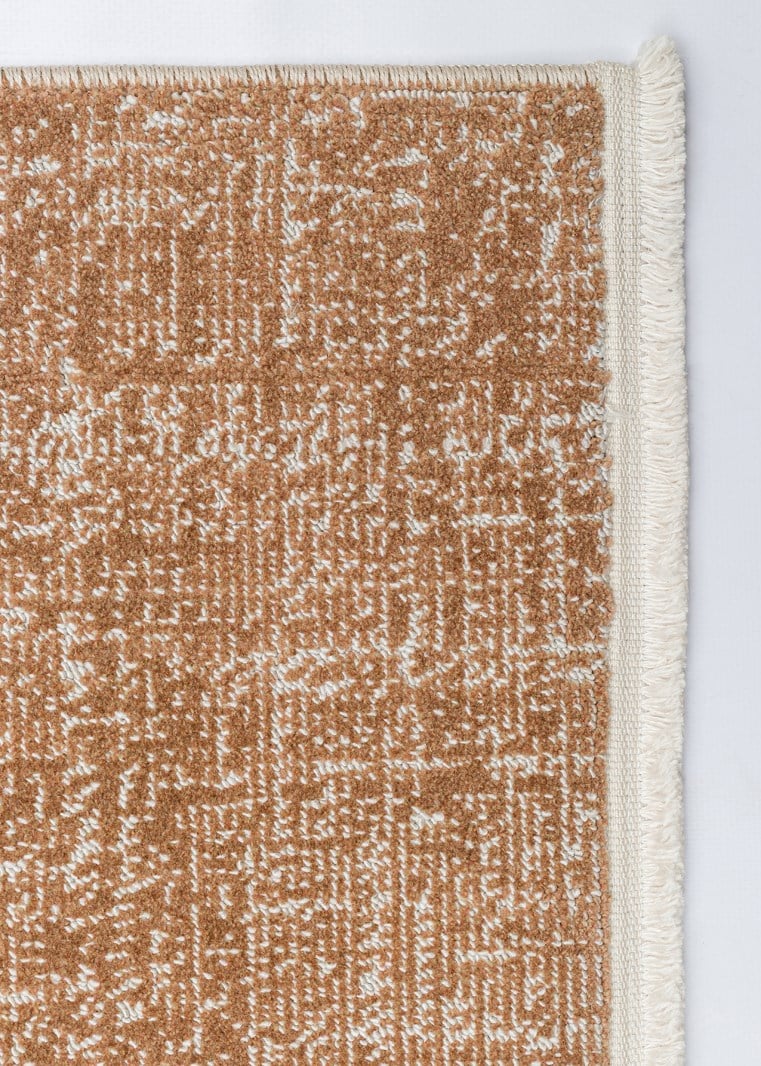 KALAHARI KLH PLAIN Terracotta halı - Overlok kenar bitimli