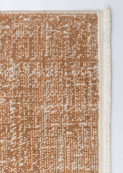 KALAHARI KLH PLAIN Terracotta halı - Overlok kenar bitimli