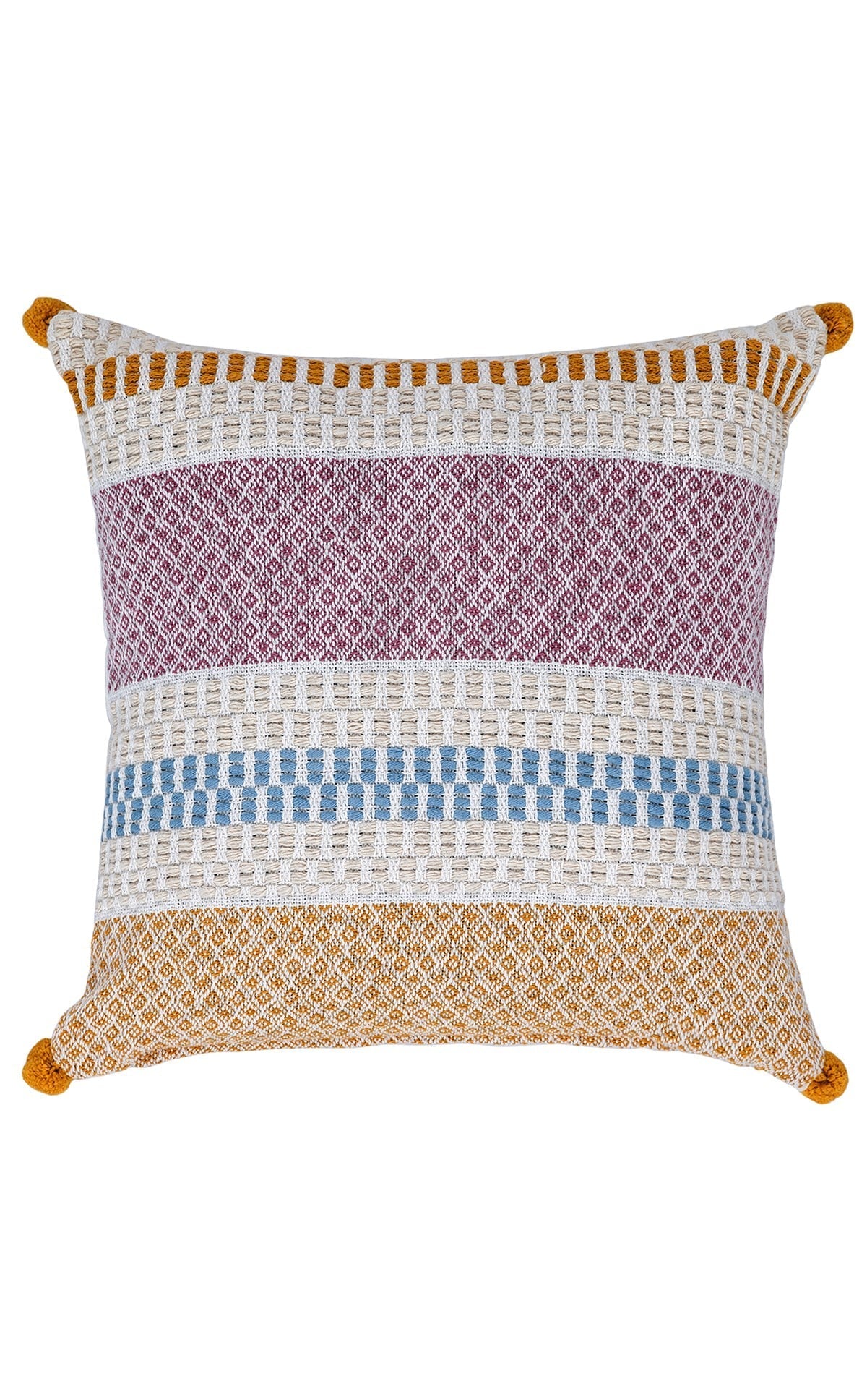 Eko Halı KIRLENT KRL 04 Çok Renkli Etnik Desenlere Sahip Renkli ve Şık Kırlentler 43x43 cm
