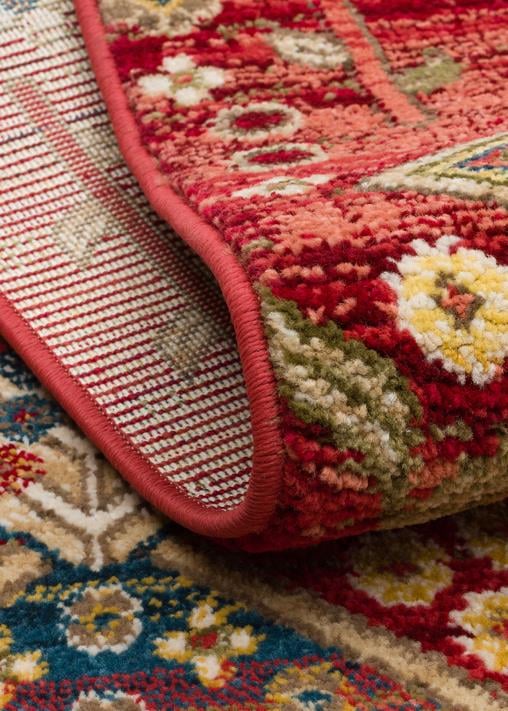 KYBELE KYB 01 Kırmızı halı - Saçak kenar bitimli