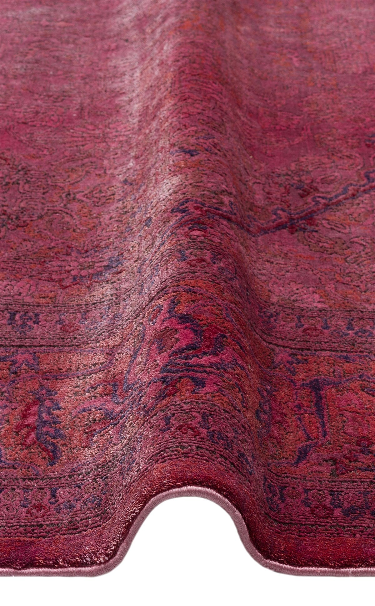 LAHOR LHR 02 Fuschia halı - Polyester malzemeden üretilmiş