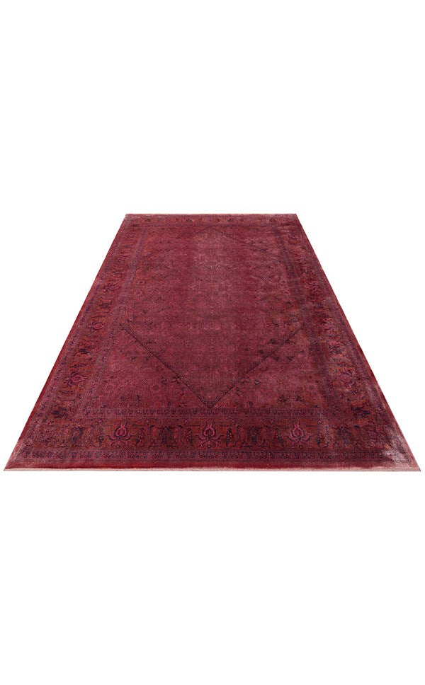LAHOR LHR 02 Fuschia halı - Saçak kenar bitimli (görünüm 7)