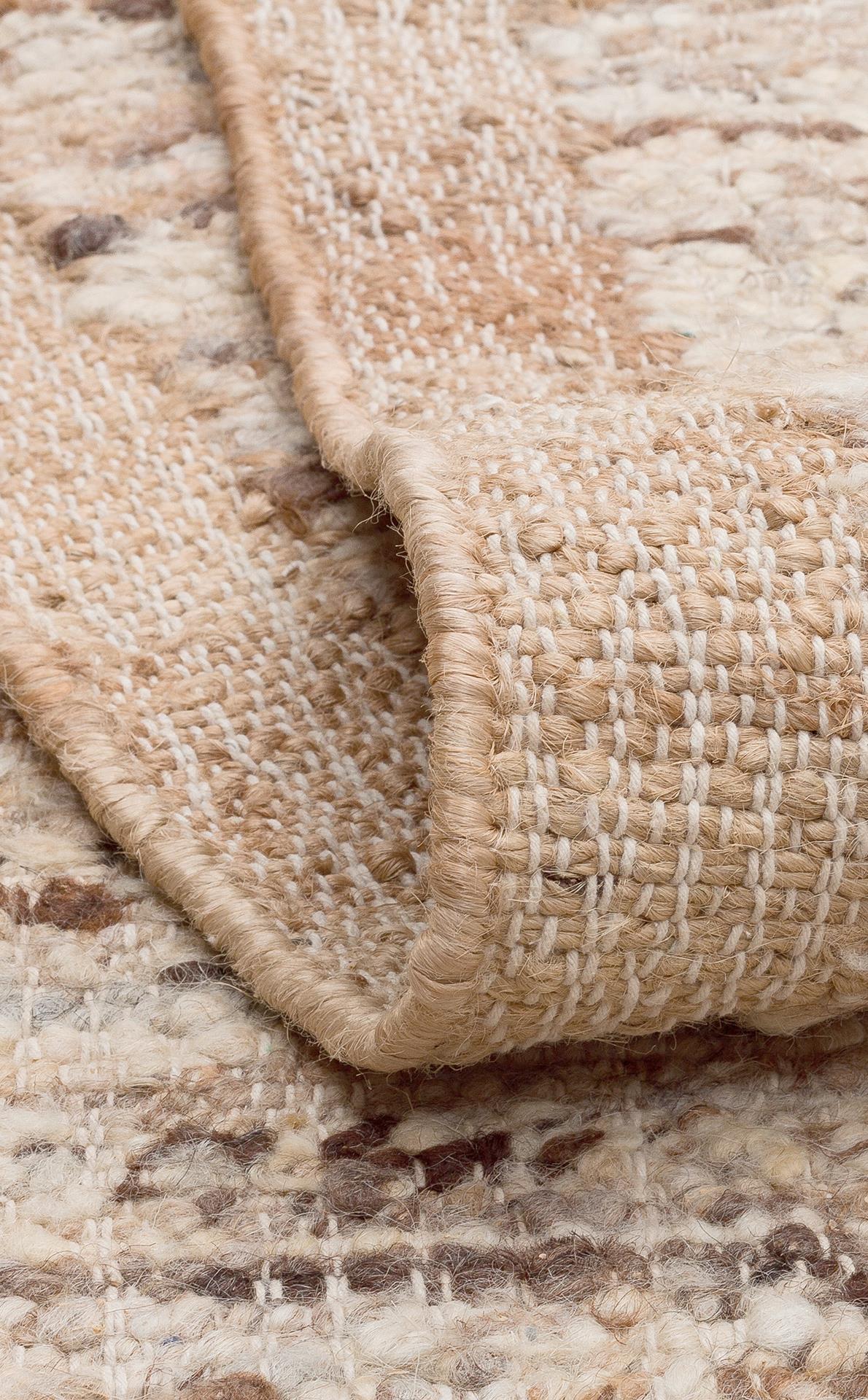 LHASA LHS 01 Çok Renkli Naturel halı - Katlama kenar bitimli