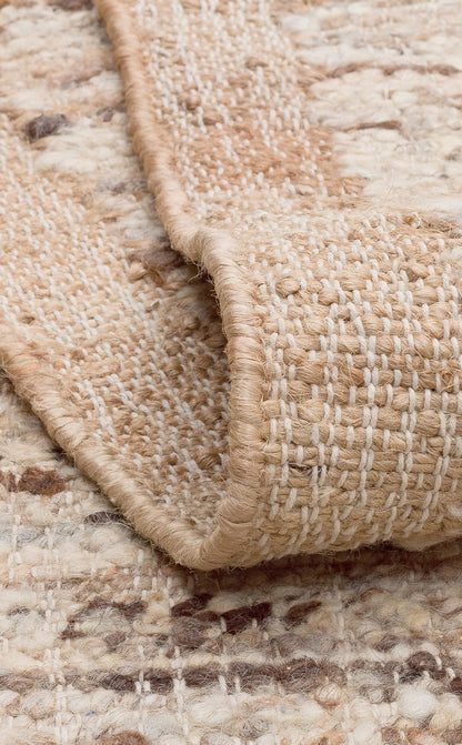 LHASA LHS 01 Çok Renkli Naturel halı - Katlama kenar bitimli