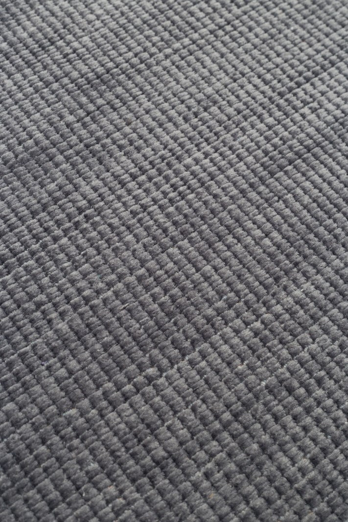 LIZA KILIM LIZ 01 Antrasit halı - Saçak kenar bitimli