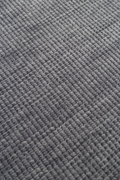 LIZA KILIM LIZ 01 Antrasit halı - Saçak kenar bitimli