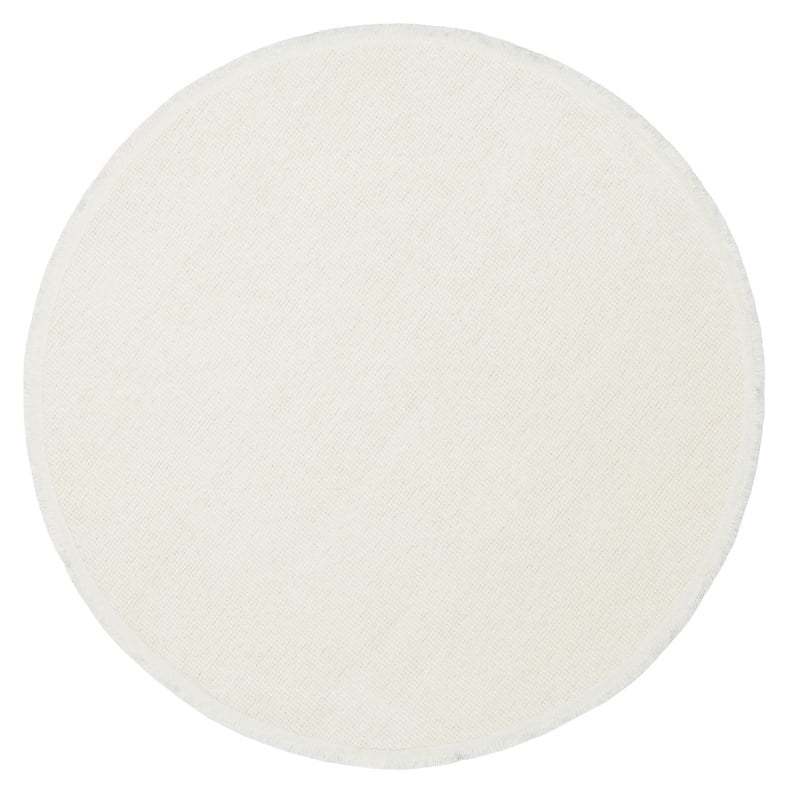 Eko Halı LIZA KILIM LIZ 01 Beyaz Hav Toz Vermez Kaymaz Tabanlı Yıkanabilir Düz Renk Kilim