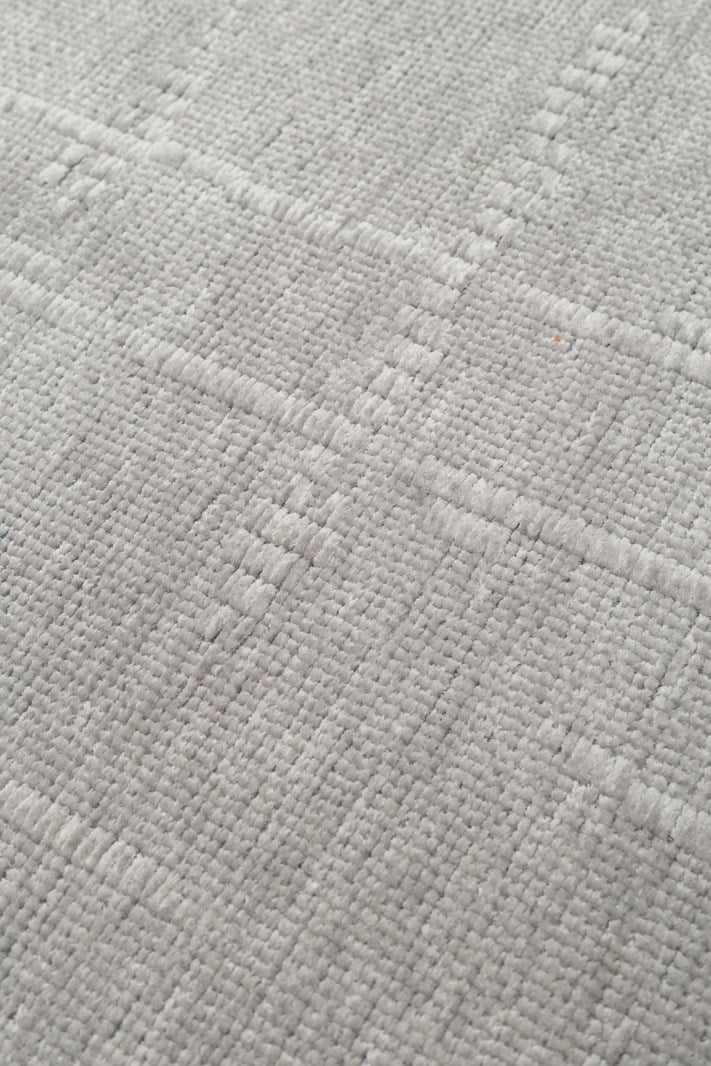LIZA KILIM LIZ 02 Gri halı - Saçak kenar bitimli