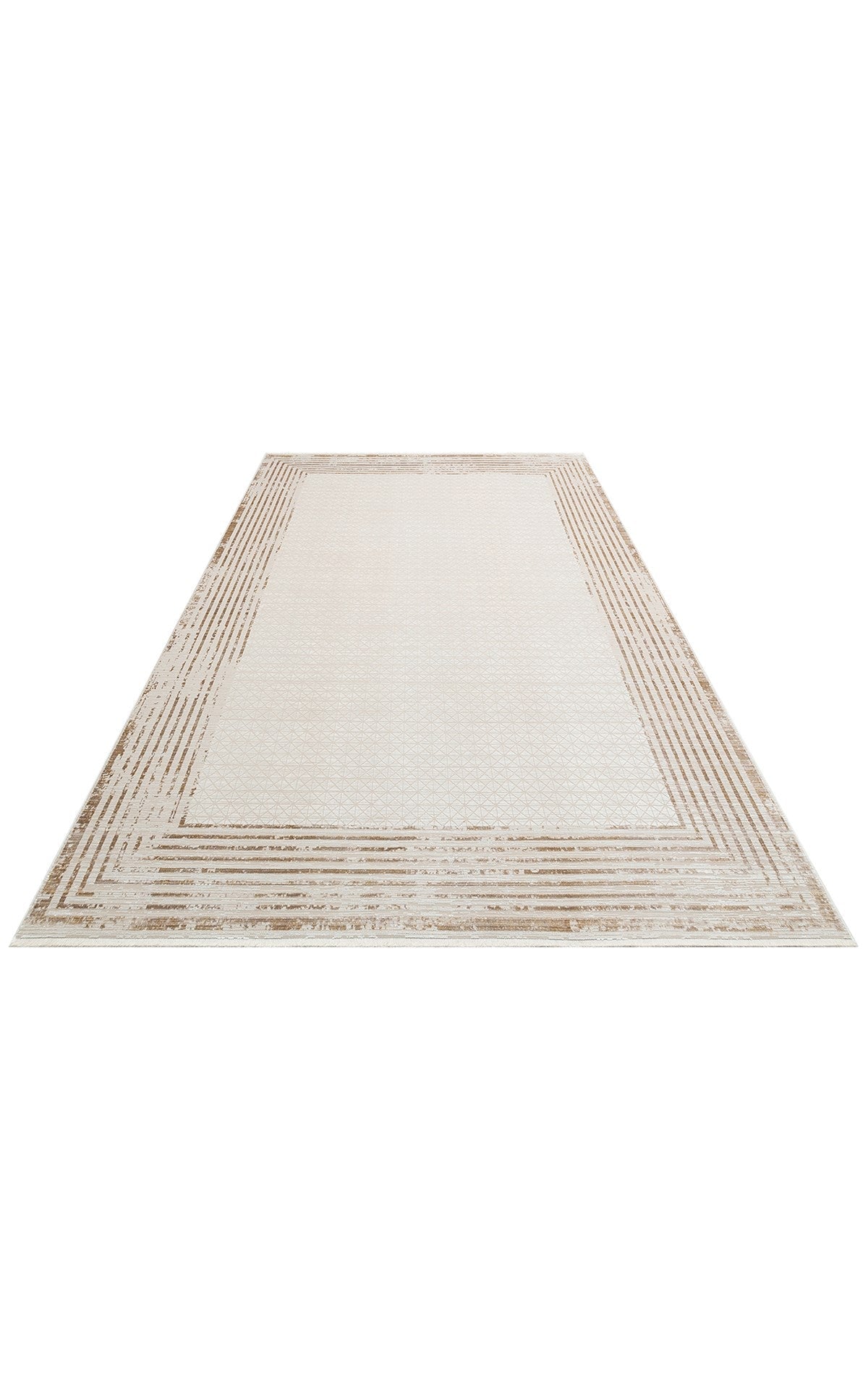MAHAL MHL 01 Krem Altın halı - 133x190, 240x320, 80x300, 200x300 ölçü seçenekleri